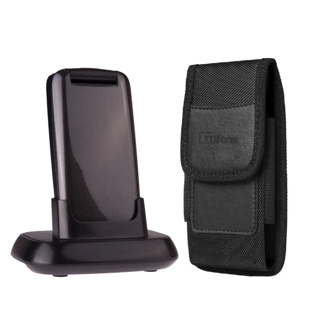516353769_large.webp TTfone Star TT300 Grey Flip Phone for Seniors with Holster Case & Free EE Pay As You Go SIM - Big Buttons, Loud Volume, Easy to Use - Image 1