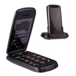 TTfone Star TT300 Grey Flip Phone for Seniors with Holster Case & Free EE Pay As You Go SIM - Big Buttons, Loud Volume, Easy to Use - Image 5