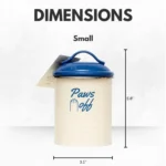 French Blue Pet Food & Treat Storage Canisters - Set of 3 | Keep Your Pet's Goodies Fresh and Stylish - Image 9