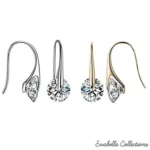 Elegant Boutique Crystal Drop Earrings - Sterling Silver & Austrian Crystals - Image 5
