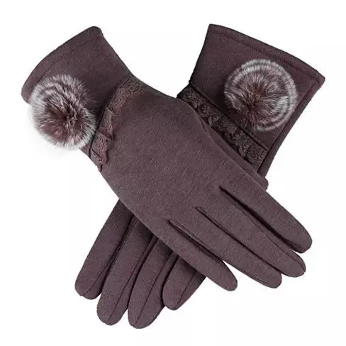518471576_large.webp SWEET ROZINA Touch Gloves - Soft, Cozy, and Stylish with Faux Fur Lining - Image 1