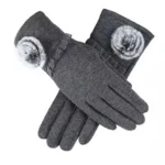 SWEET ROZINA Touch Gloves - Soft, Cozy, and Stylish with Faux Fur Lining - Image 2