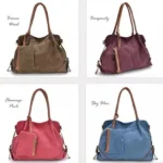 TRIBEKA 3 In 1 Canvas Shoulder Bag - Versatile Handbag, Cross-body, and Clutch Combo with Free Smartphone Charger - Image 3