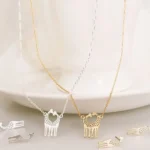 LOVE IS TALL Giraffe Love Necklace and Earrings Set - Elegant 3-Piece Jewelry Gift Set