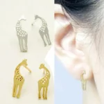 LOVE IS TALL Giraffe Love Necklace and Earrings Set - Elegant 3-Piece Jewelry Gift Set - Image 6