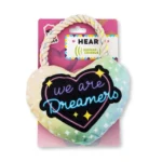 Enchanting Heart Plush Dog Toy with Crinkle and Squeak Features - Perfect for All Dogs - Image 2