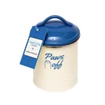 French Blue Pet Food & Treat Storage Canisters - Set of 3 | Keep Your Pet's Goodies Fresh and Stylish - Image 4
