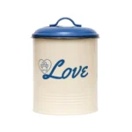 French Blue Pet Food & Treat Storage Canisters - Set of 3 | Keep Your Pet's Goodies Fresh and Stylish - Image 5