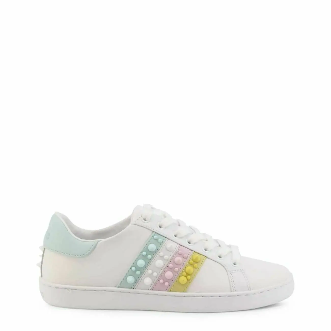 534273061_large.webp Rainbow Stud Sneakers - Colorful Leather Lace-Up Shoes | 2.5 cm Sole | Premium Italian Craftsmanship - Image 1