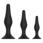 Level Up II Anal Trainers - 3 Piece Silicone Suction Set for Enhanced Anal Play